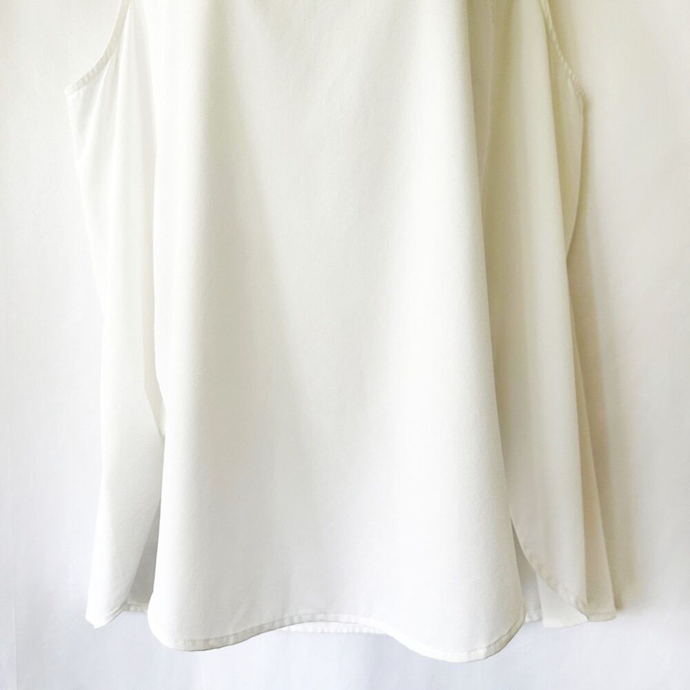 Athleta Zephyr Athletic Tank (1X) in Bright White Plus Size Athleisure Gym Yoga - Picture 6 of 13